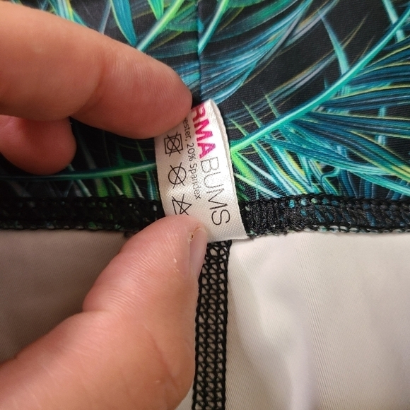 Dharma Bums Medium Palm Leaf Print Full Length Leggings - Picture 4 of 5